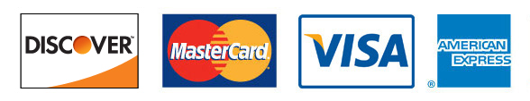 Discover, Mastercard, Visa, American Express