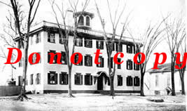 Black and White photo of 3-storied building