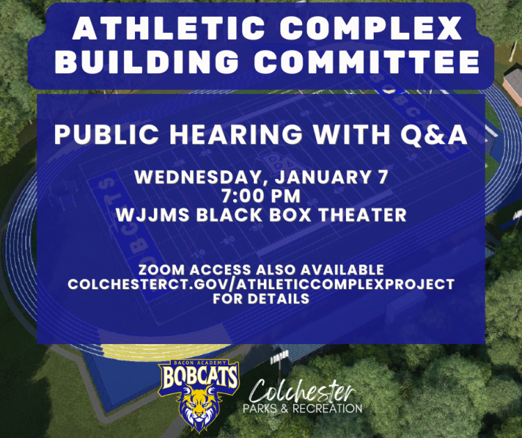 Athletic Complex Public Hearing Janauary 7