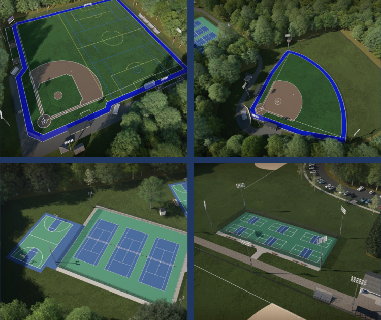 Athletic Complex renderings of Bacon Academy and RecPlex proposals