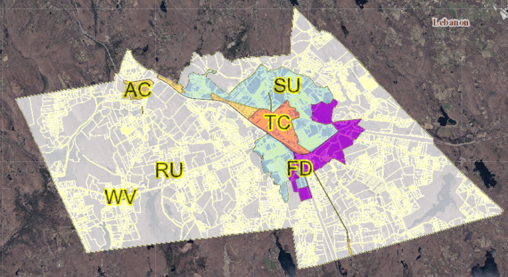 Colchester, Connecticut Zoning Map