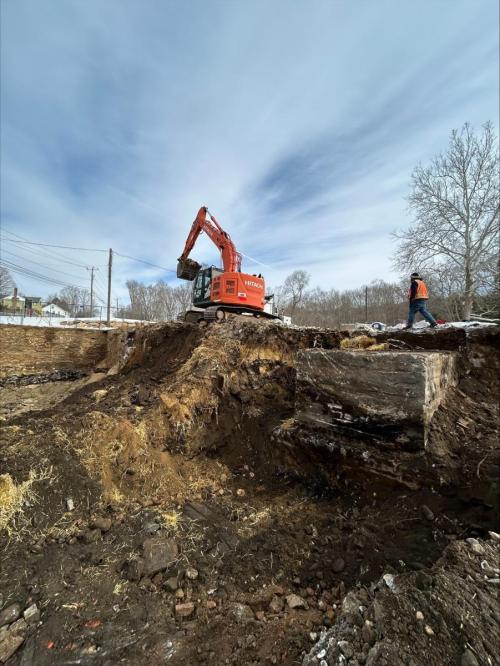 Norton Park excavation February 2026
