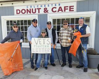 Colchester Coffee House Vets joining in on Town Clean-up Day!