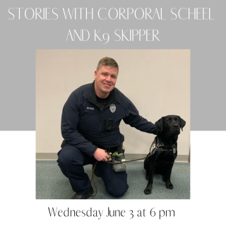 Picture of Corporal Scheel and K9 Skipper