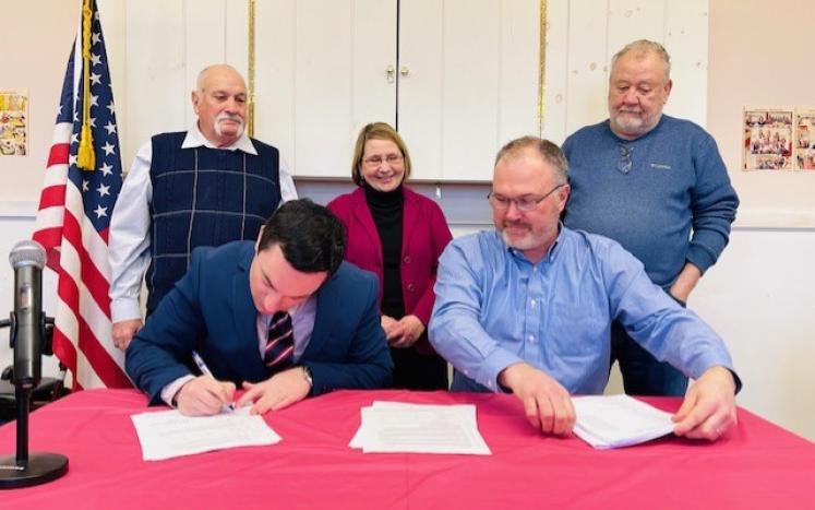 Signing of the Senior Center Contract
