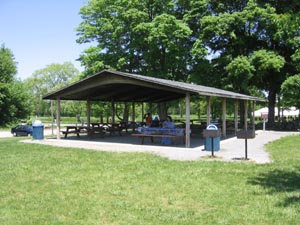 Picnic Tables in a park