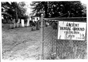 Black and White Photo of Ancient Burial Grounds