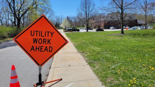 Utility Work at Colchester Town Hall and Senior Center for Natural Gas Installation