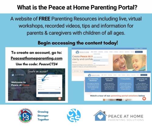 Peace At Home flyer