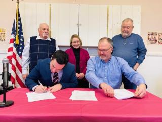 Signing of the Senior Center Contract