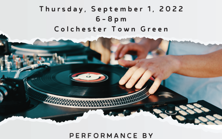Summer Night Dance Party with DJ Montez: Thursday, September 1st from 6 pm – 8pm on the Town Green. 